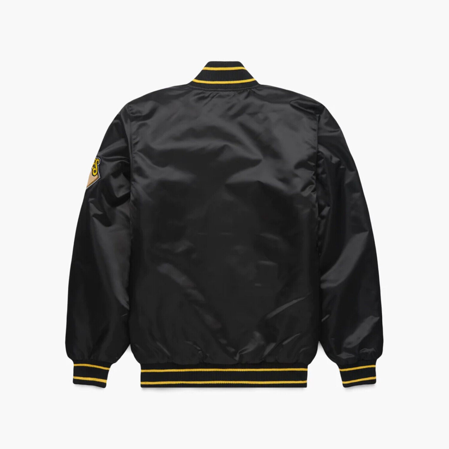 Pirates Black Satin Baseball Bomber Style Letterman Varsity Jacket