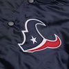 NFL Houston Texans Vintage 80's NavyBlue Satin Baseball Letterman Varsity Jacket