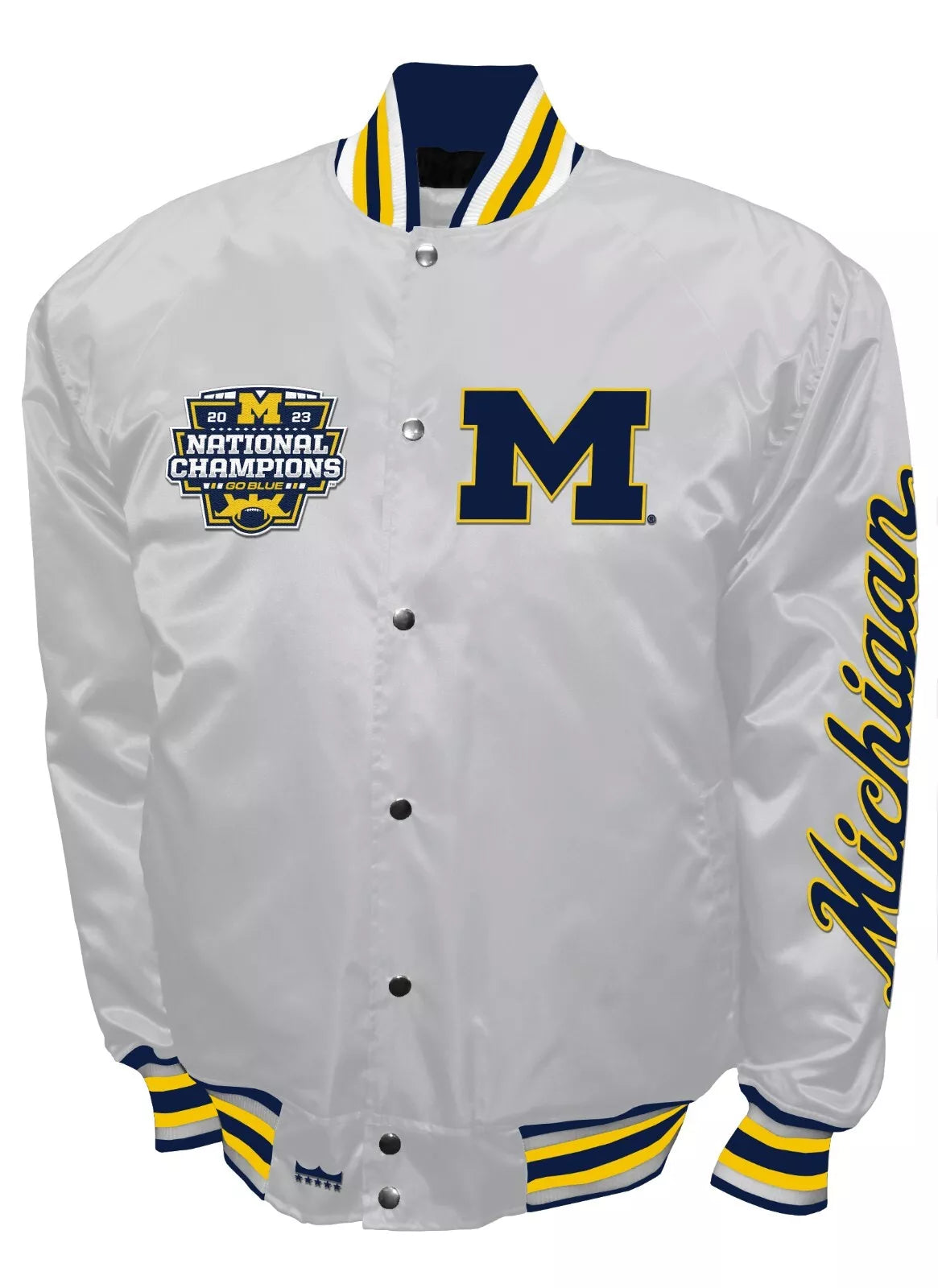 Michigan Wolverine’s NCAA 2023 National Championship Satin Jacket  speedzonetwo (1062)