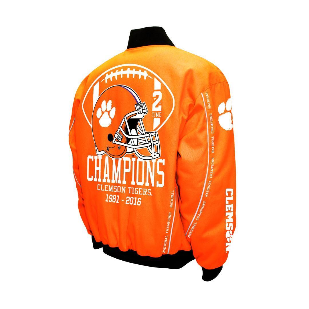 University of Clemson Tigers 2-Time Football Championship Jacket