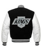 Letterman Los Angeles Kings Black and White Varsity Jacket