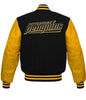 Letterman Pittsburgh Penguins Black and Yellow Varsity Jacket