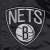 Brooklyn nets Black satin Basketball Jacket Vintage style Varsity Jacket