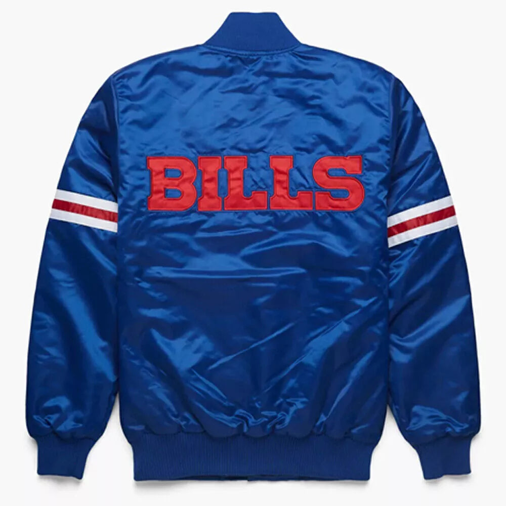 Satin Bomber Style Varsity embroidery Jacket-023