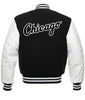 Letterman Chicago White Sox Black and White Varsity Jacket-04