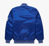 Los Angeles Dodgers Blue Satin Baseball Jacket Full-Snap with Embroidery logos