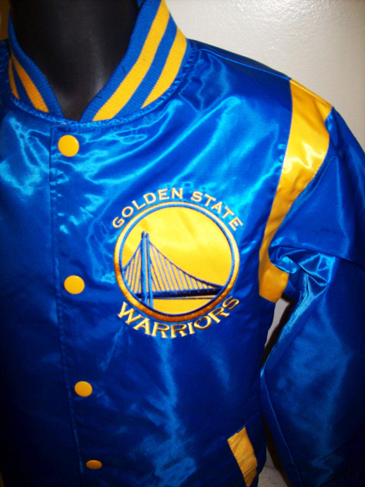 GOLDEN STATE WARRIORS REVERSIBLE Satin Jacket-vx