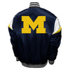 Michigan Wolverines Full Snap Satin Jacket