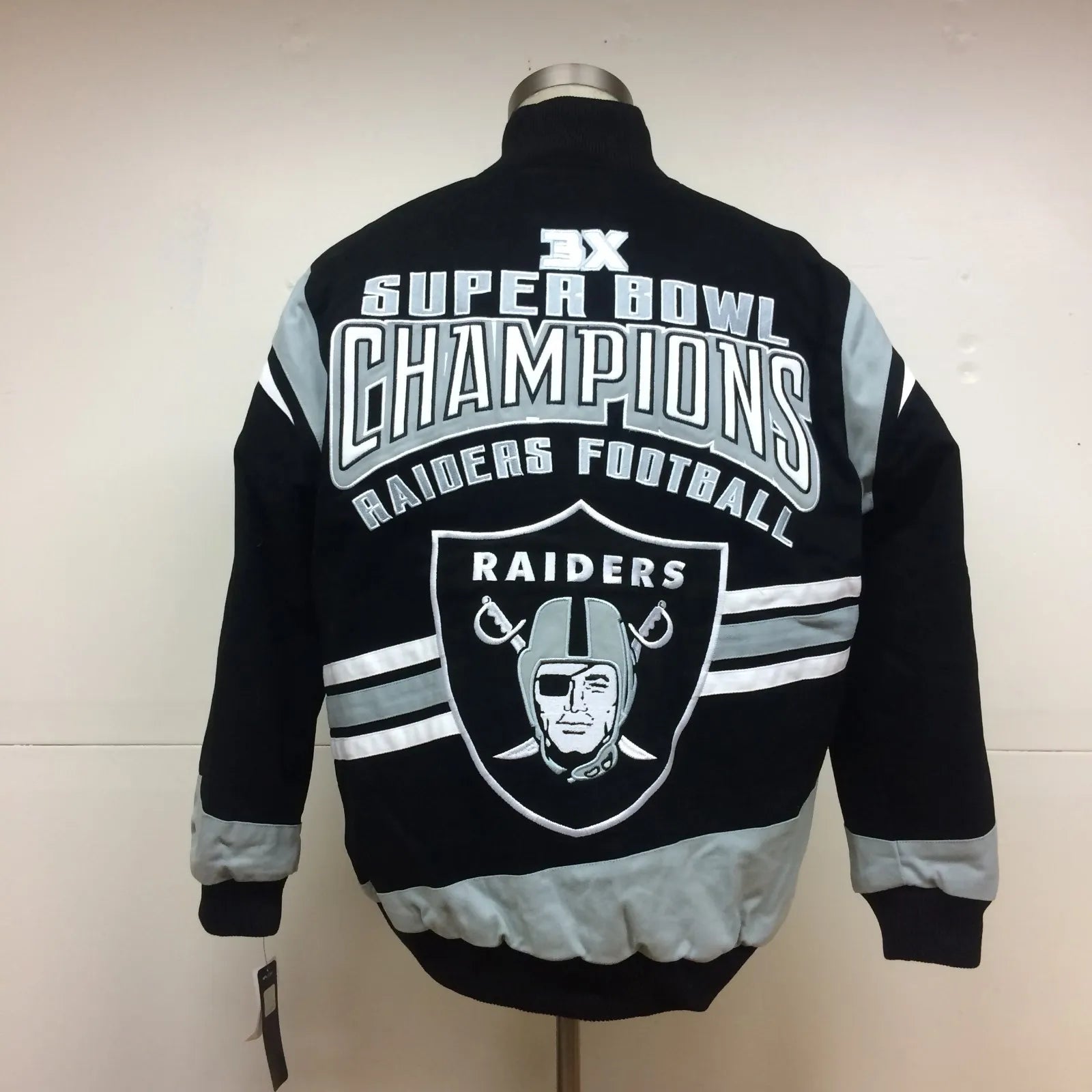 Las Vegas Raiders 3-Time Superbowl Champions softshell sublimation  Jacket