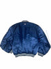 NY Yankees Vintage 90s Athletic Jacket Blue Satin Bomber Style Varsity Jacket