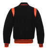 New Varsity Wool Letterman Jacket With Real Leather Shoulder Strips