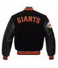 Letterman San Francisco Giants Varsity Jacket Black-02