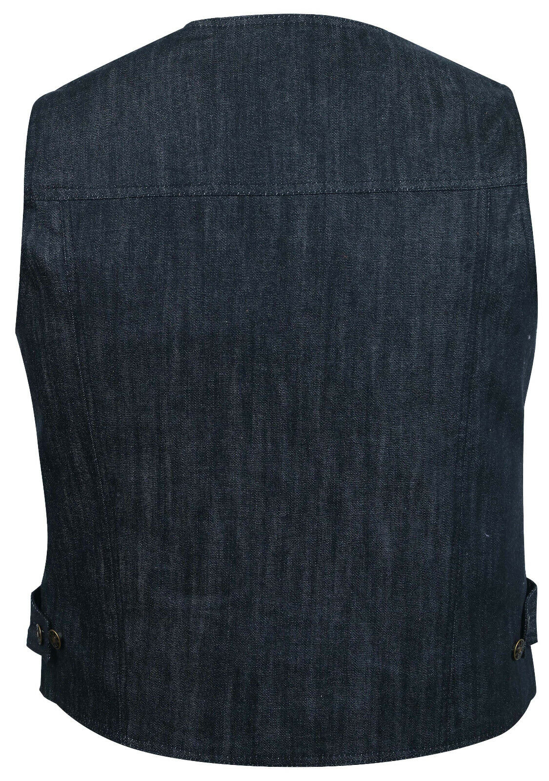 Black Denim Jeans Waistcoat Vest Biker Motorcycle Fashion Fabric Textile Gilet