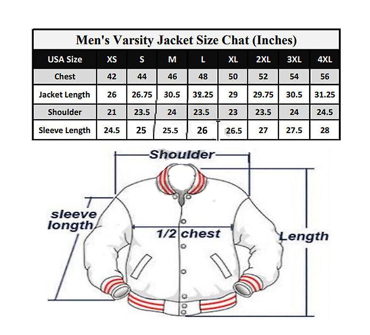 Letterman Houston Rockets Varsity Red and White Jacket