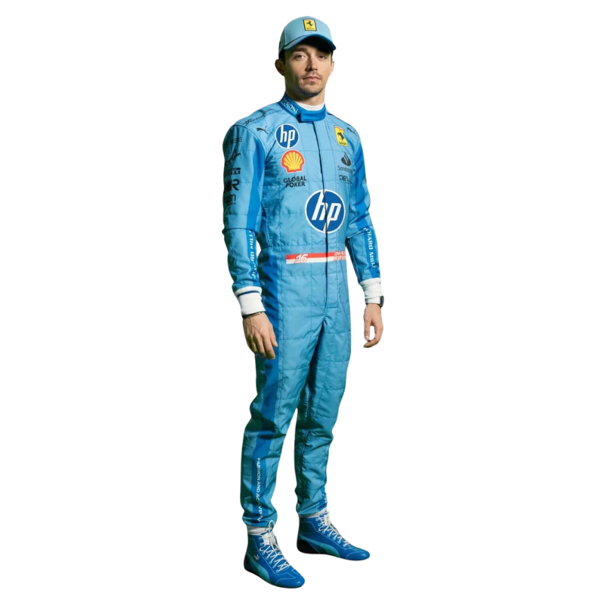 2024 Charles Leclerc Scuderia HP Miami Grand Prix F1 Race Suit