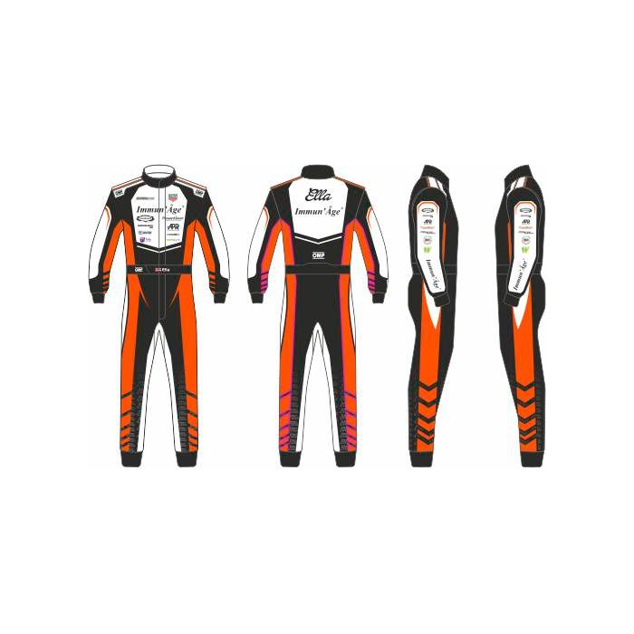 Go kart course Sublimation Vêtements de protection Équipement de course Costume N-029
