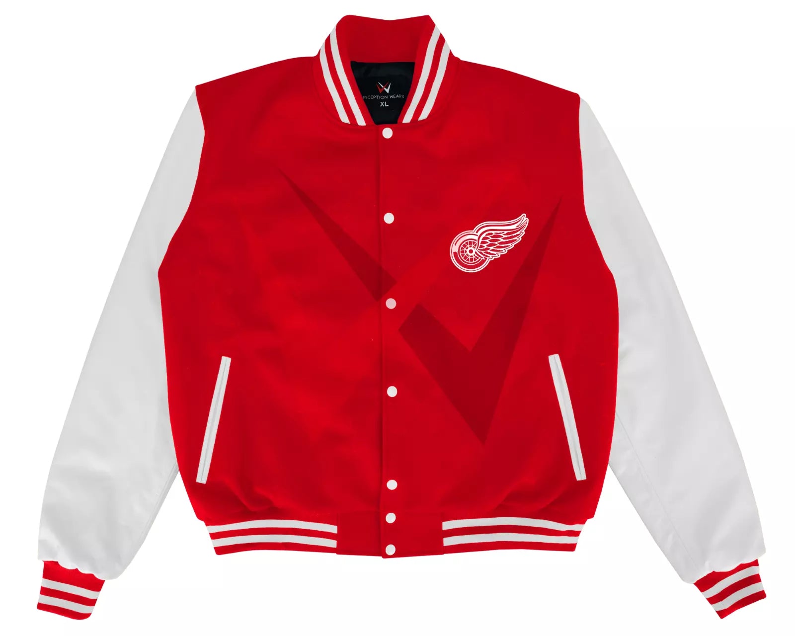 Detroit Red Wings Varsity Letterman Jacket Original Wool and Leather