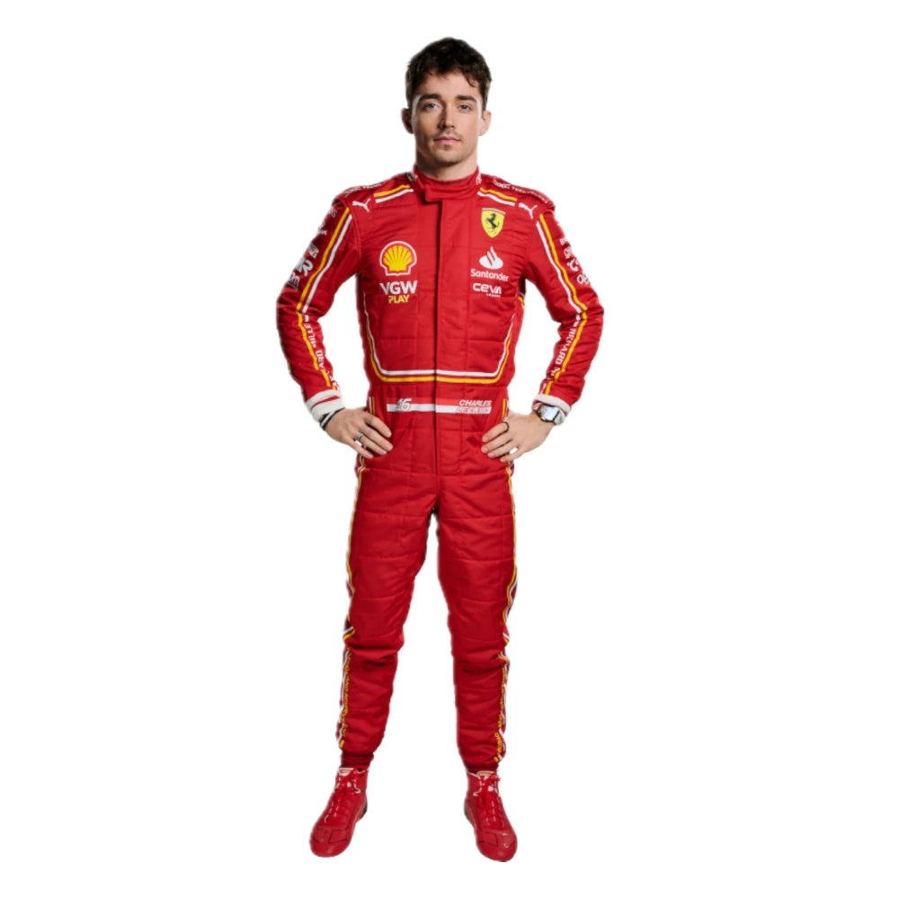 Charles Leclerc New 2024 Scuderia Ferrari Race Suit