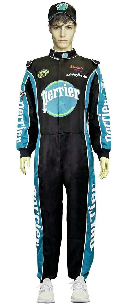 JEAN GIRARD  Nascar Jumpsuit Costume TALLADEGA NIGHTS Perrier Ricky bobby