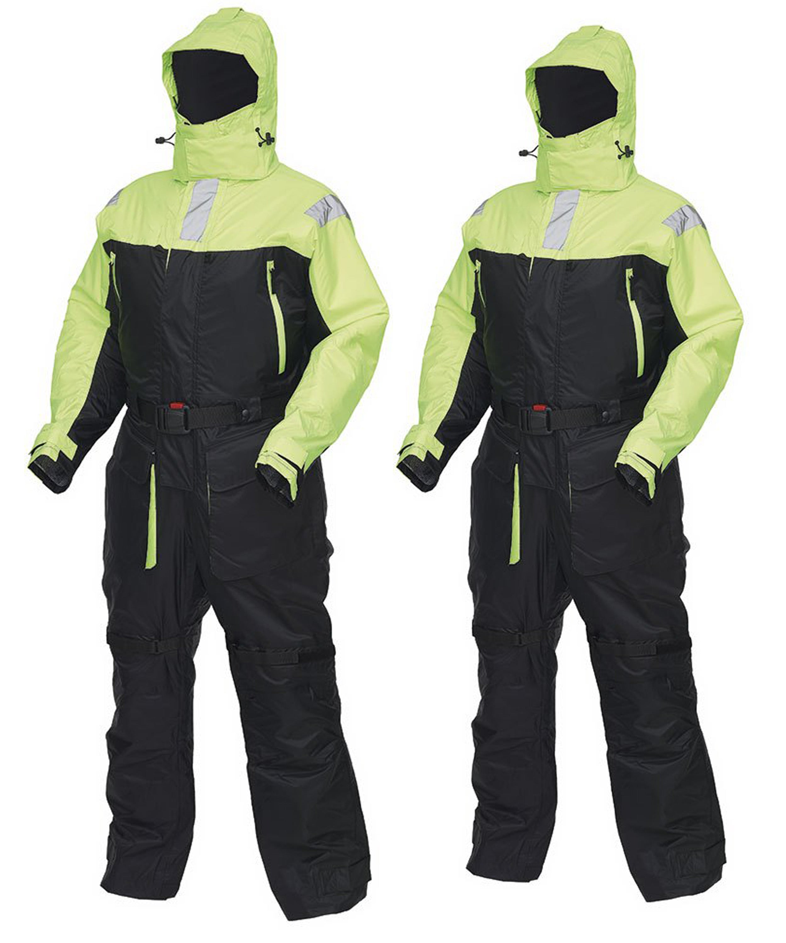 Flotation suit in green color design-09