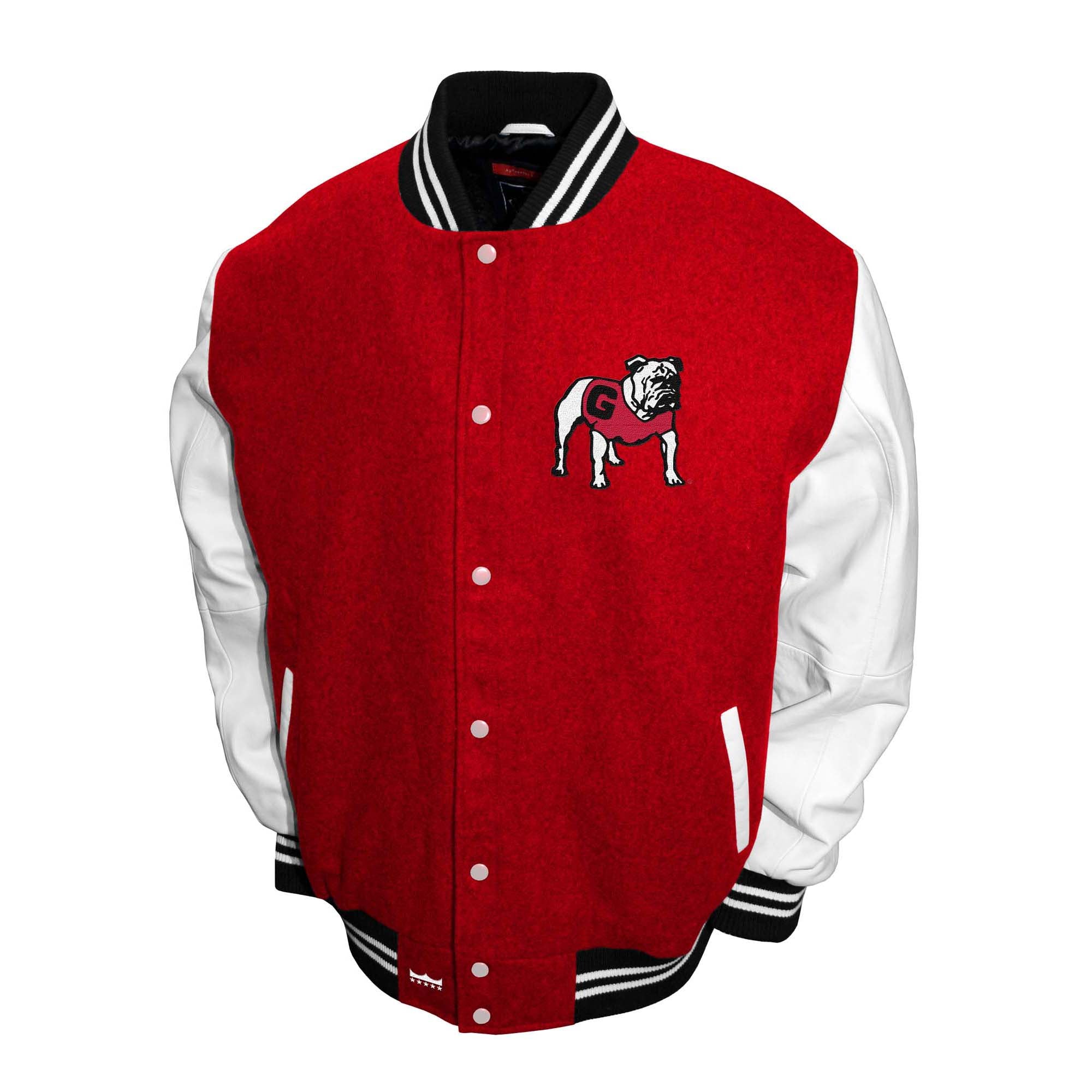 Franchise Club Mens NCAA Wool Varsity Letterman Jacket-09