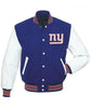 Letterman New York Giants Blue and White Varsity Jacket
