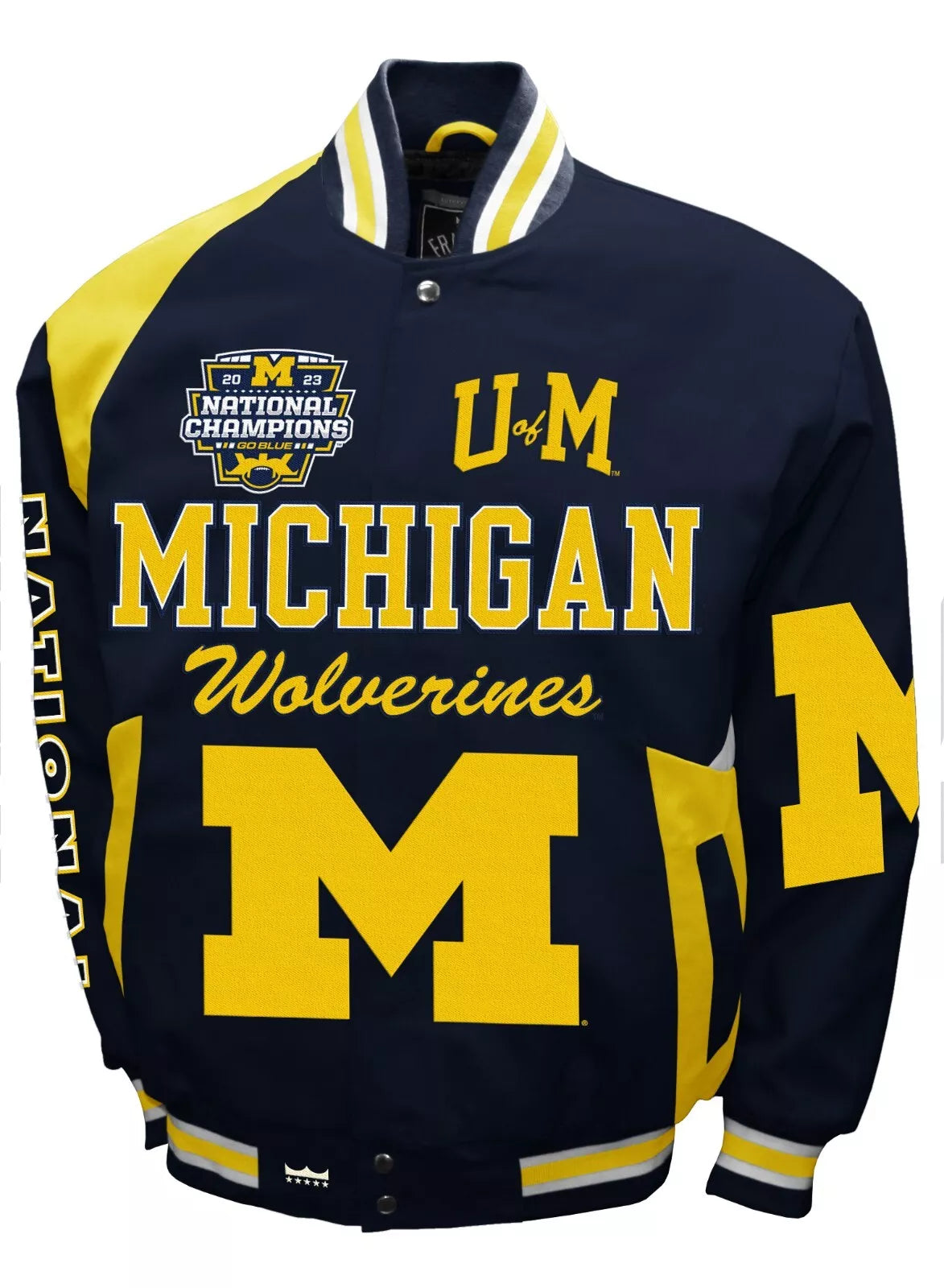 Michigan Wolverine’s NCAA 2023 National Championship softshell sublimation  Jacket-02