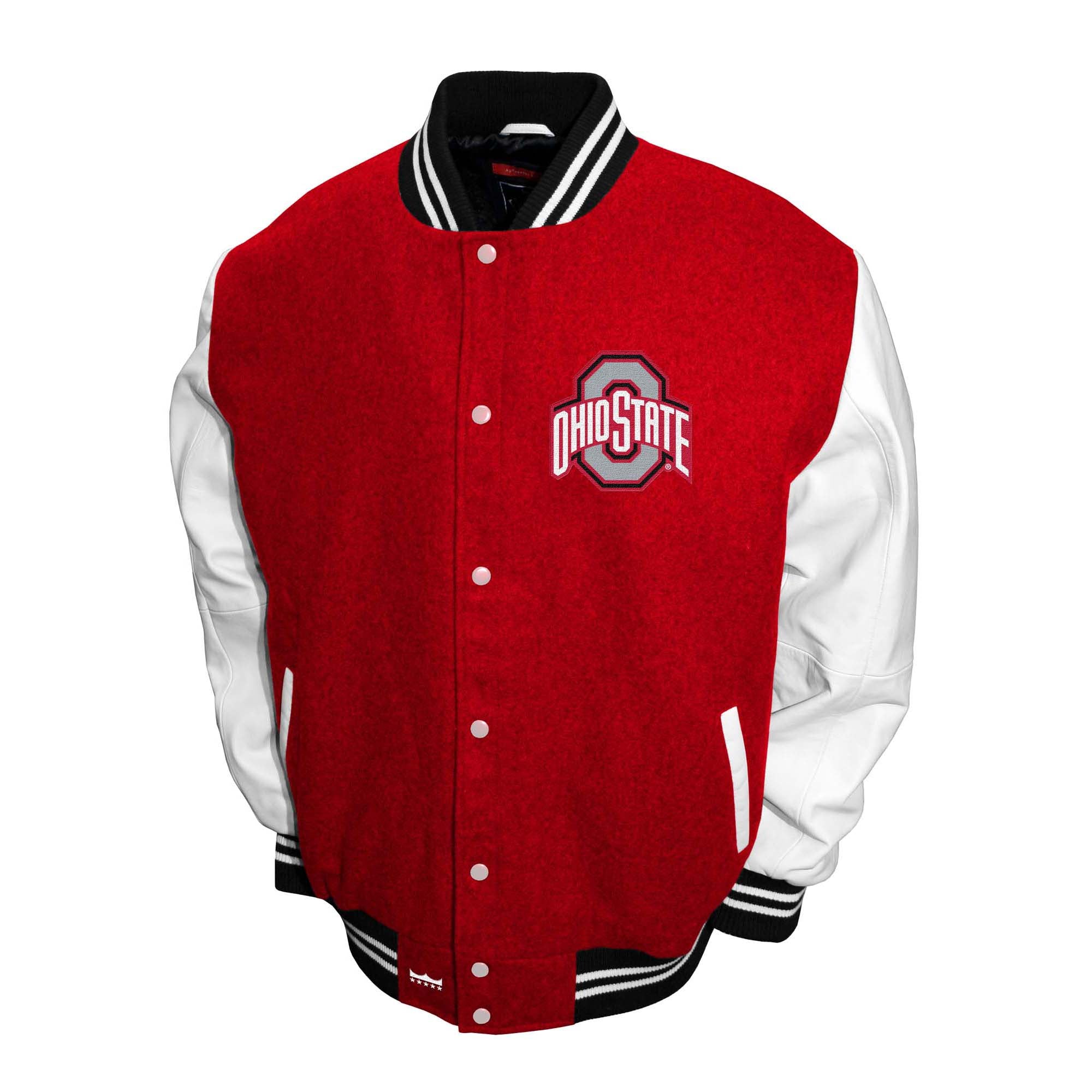 Franchise Club Mens NCAA Wool Varsity Letterman Jacket vv