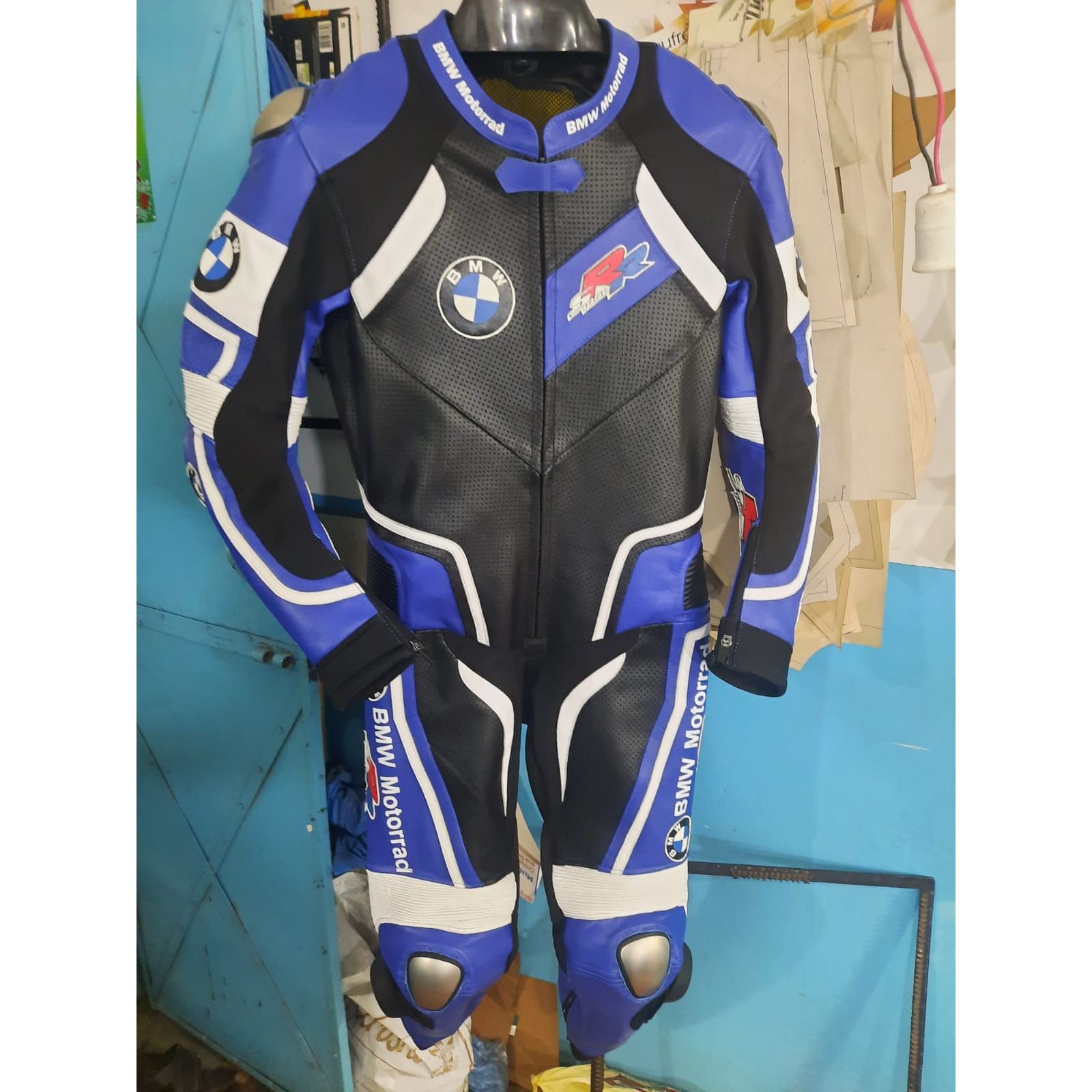 Combinaison en cuir de course de moto MN-079