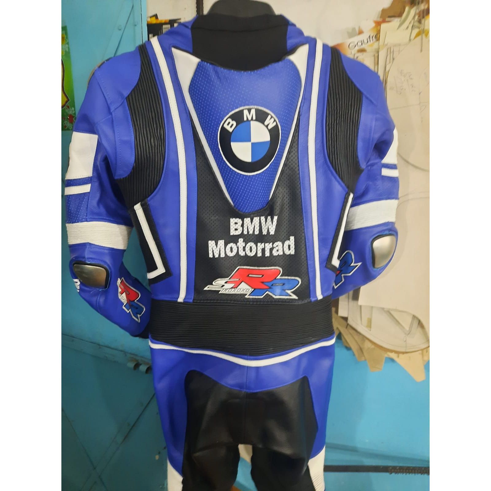 Motorbike Racing Leather Suit-080