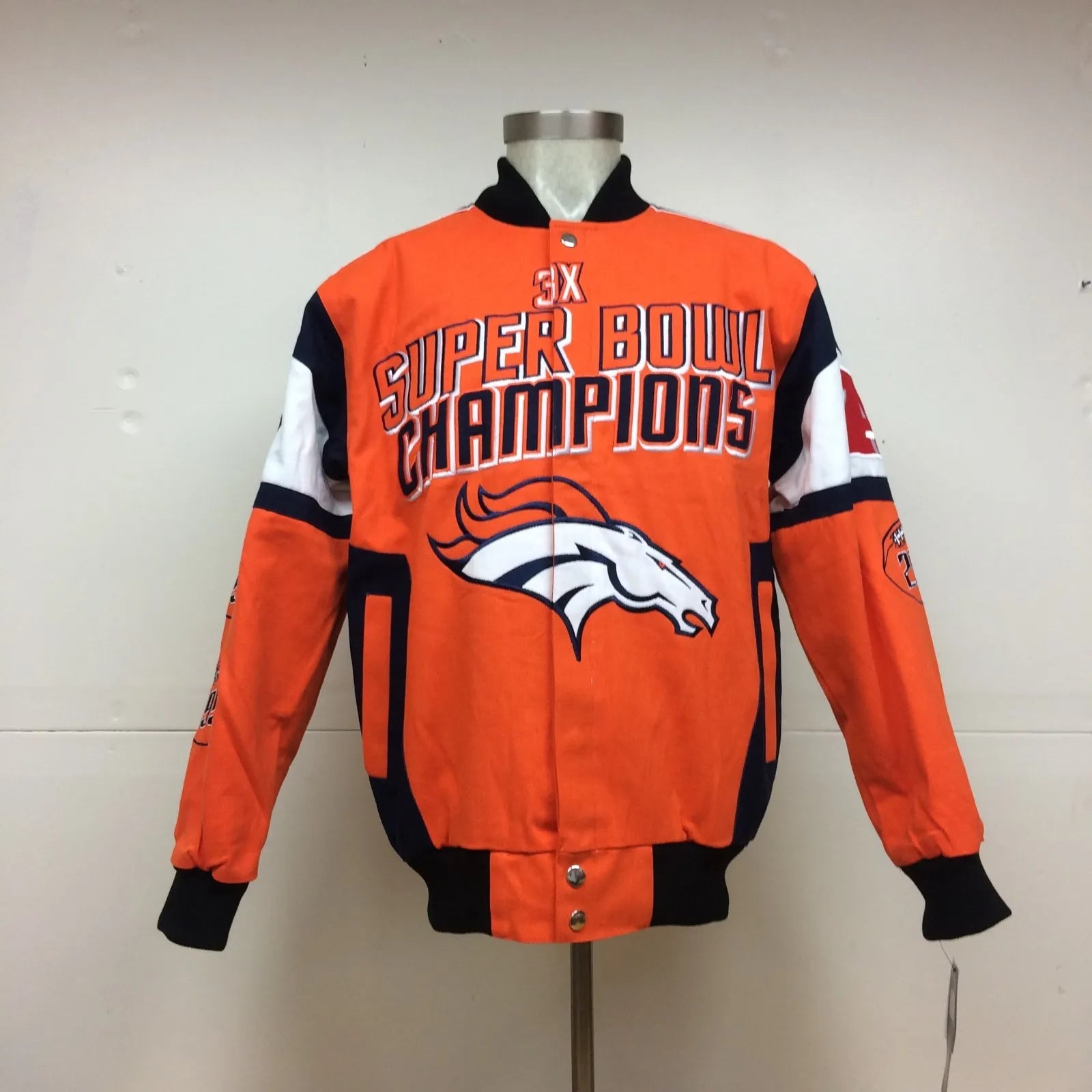 Denver Broncos 3-Time Super Bowl Champions softshell sublimation  Jacket