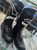 Chaussures de sport de course de moto en cuir pour hommes, bottes MN-023