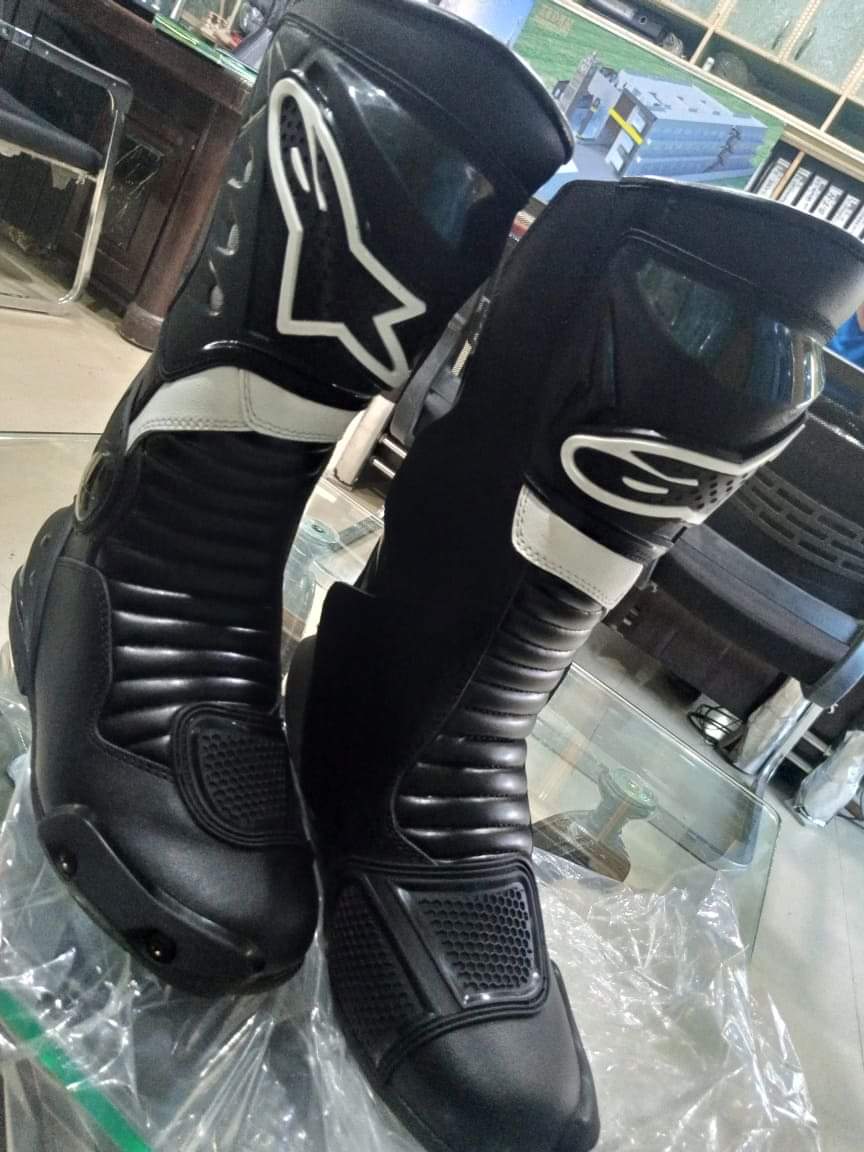 Motorbike Motorcycle Men Leather Racing Sports Shoes Boots MN-040