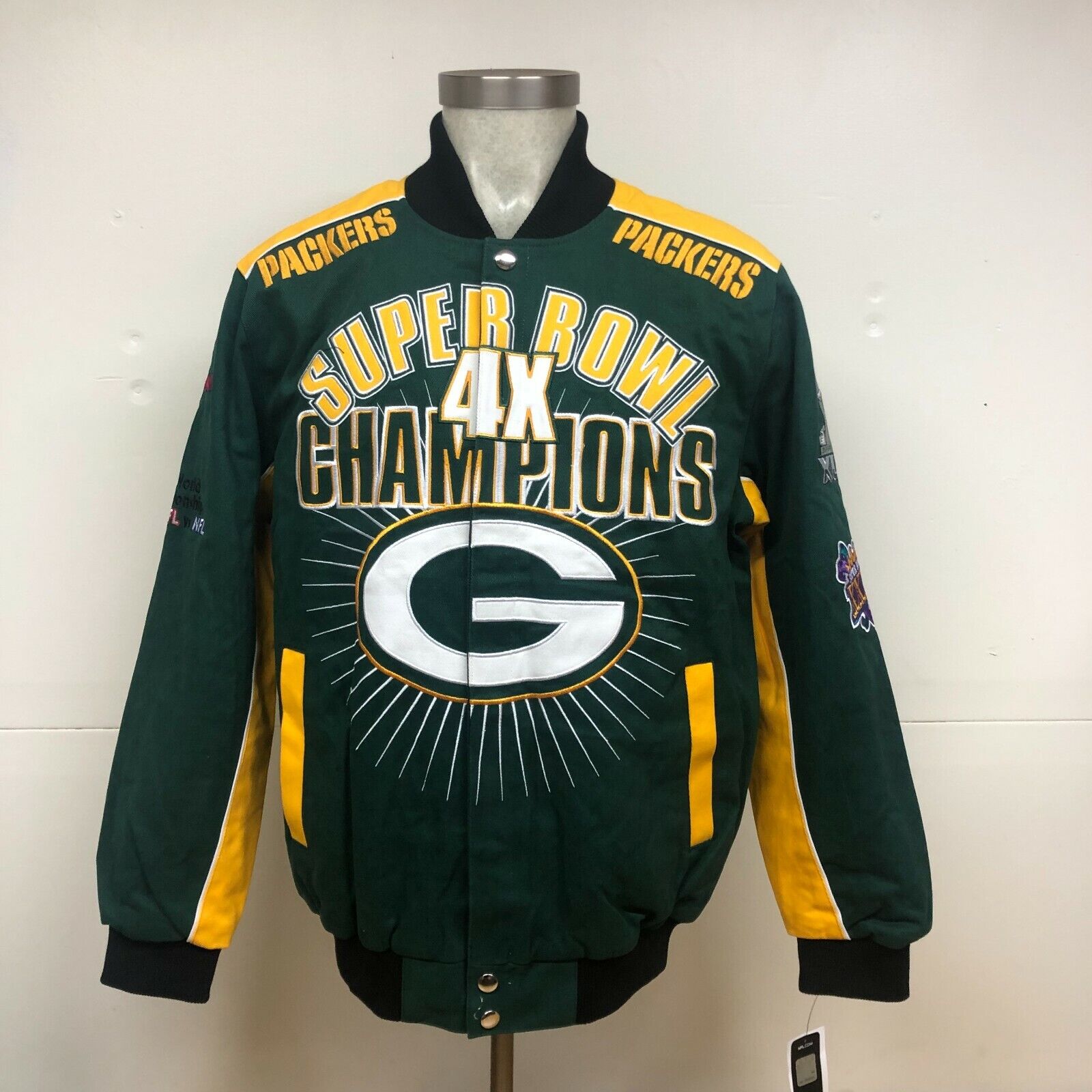 Green Bay Packers 4-Time Superbowl Champions Jacket