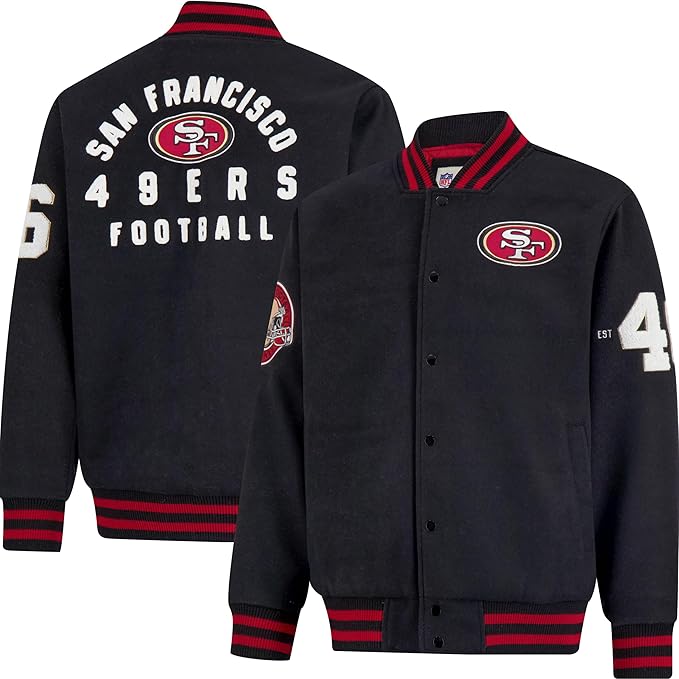 Ultra Game NFL Men's Classic Varsity Coaches Jacket