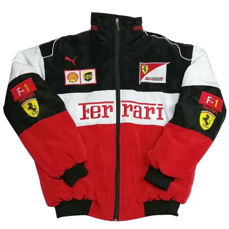 Vintage F1 Ferrari Racing Bomber embroidery Jacket - Kartex Suits