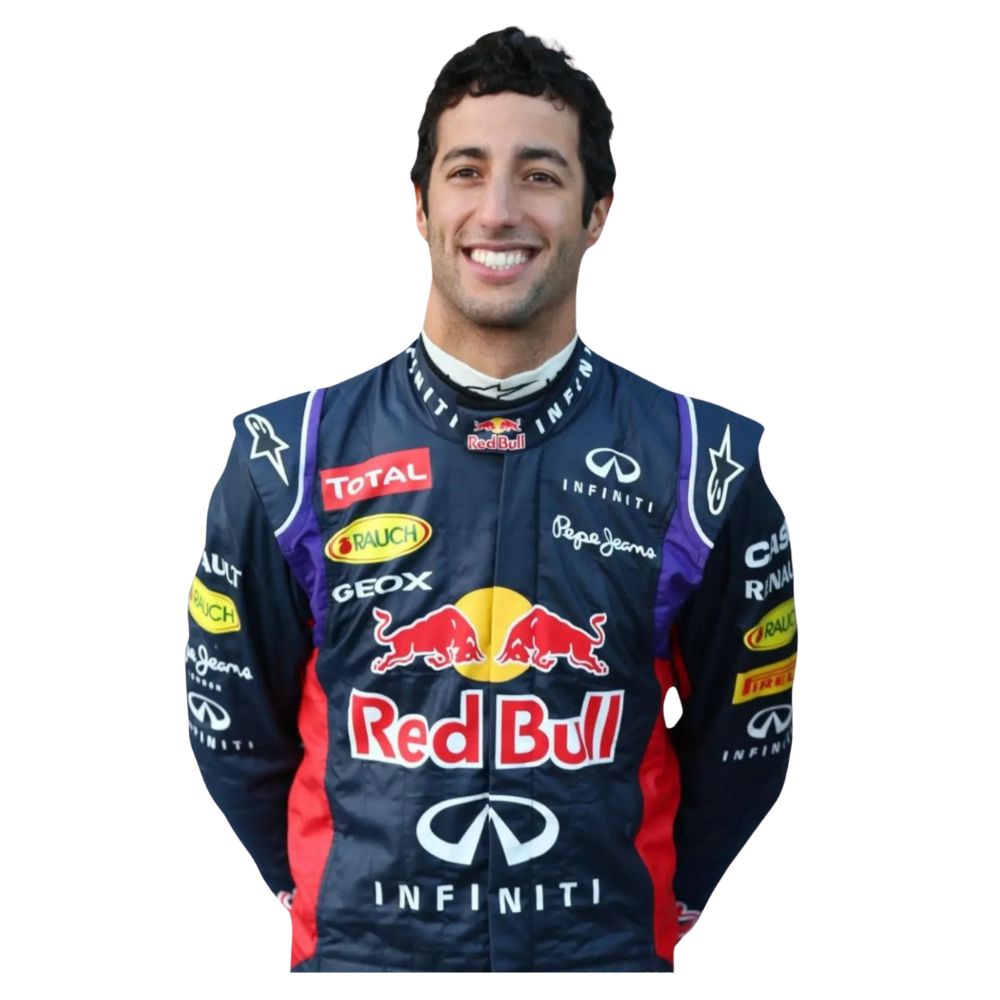 Costume Replica F1 Racing Daniel Ricciardo Red Bull 2015