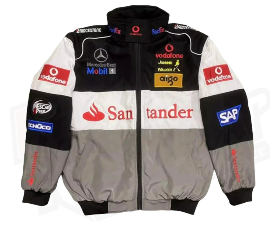 Mercedes- Benz F1  Racing Embroidered Logo Jacket