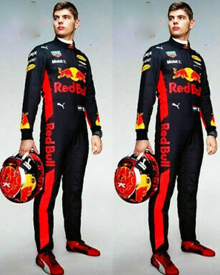 [On Sale] - Inspired Race Suit in Red Black