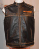 Men's Harley Davidson Biker Vest Motorcycle Real Leather Vest