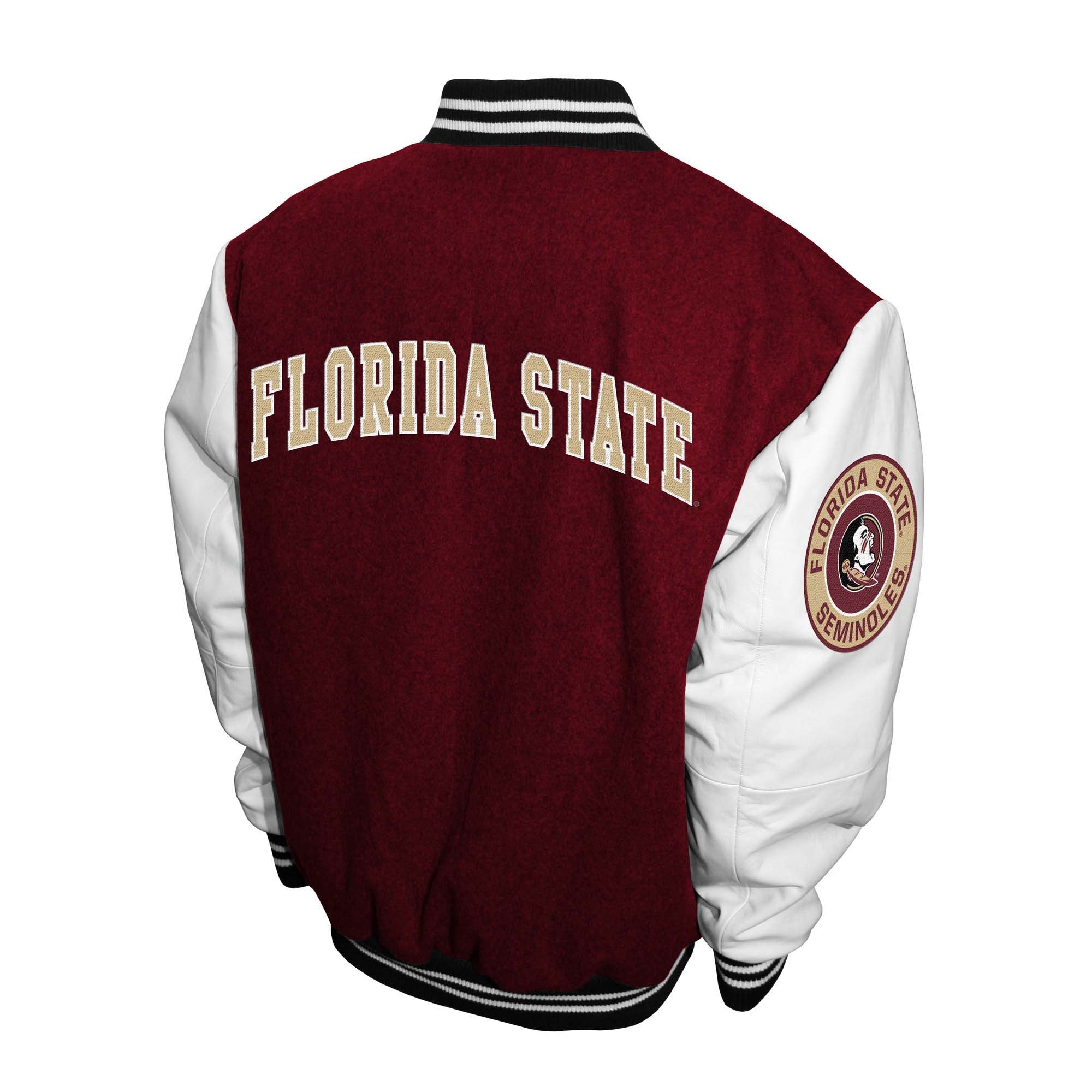 Franchise Club Mens NCAA Wool Varsity Letterman Jacket vx