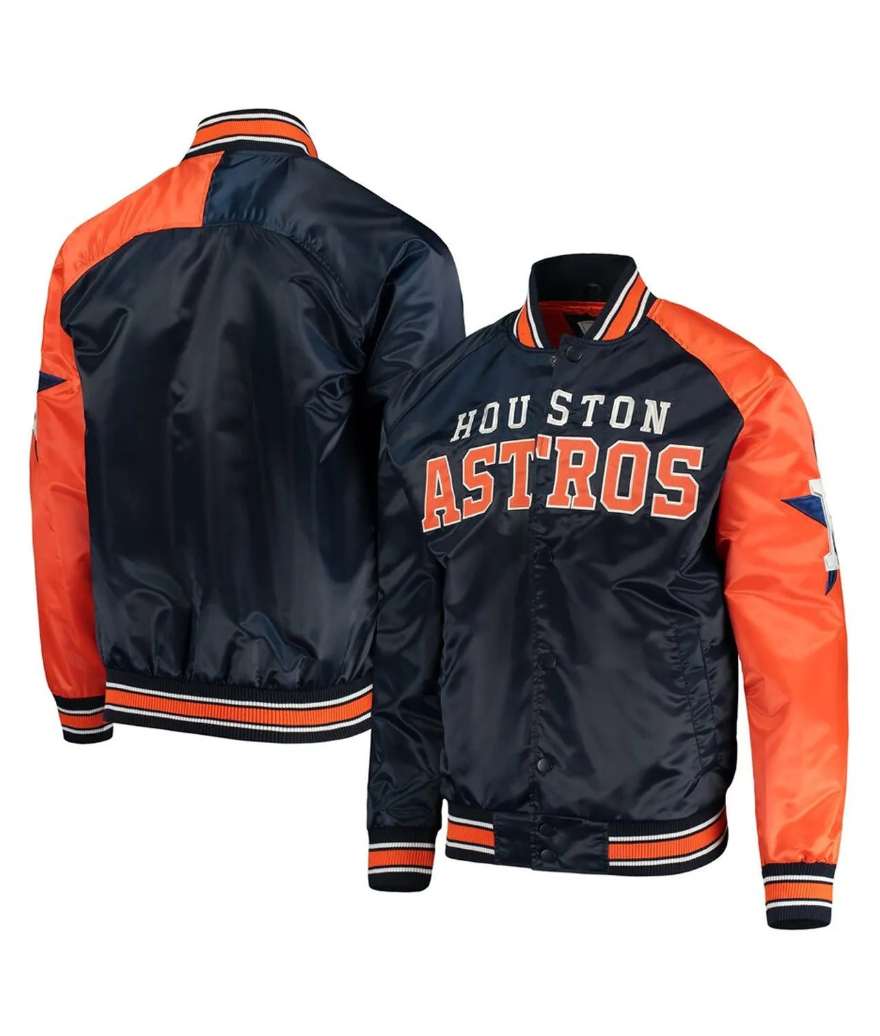 Navy/Orange Houston Astros Dugout Spring Training Jacket