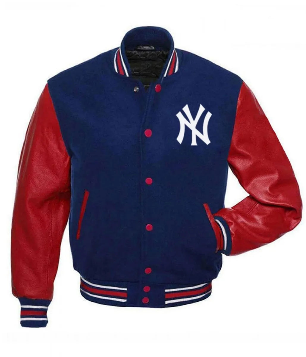 NY Yankees Letterman Red and Blue Jacket