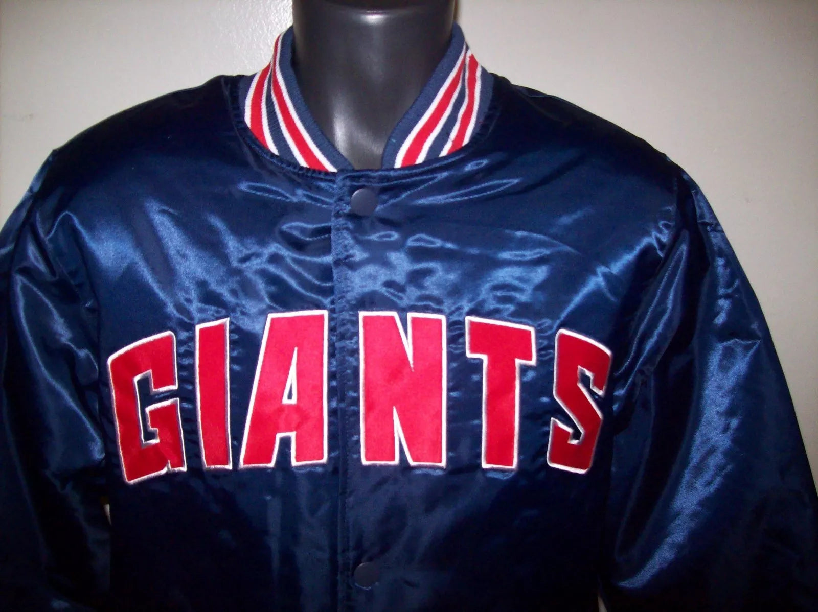 Giants Jacket New York Starter Throwback Style NFL Jacket BLUE