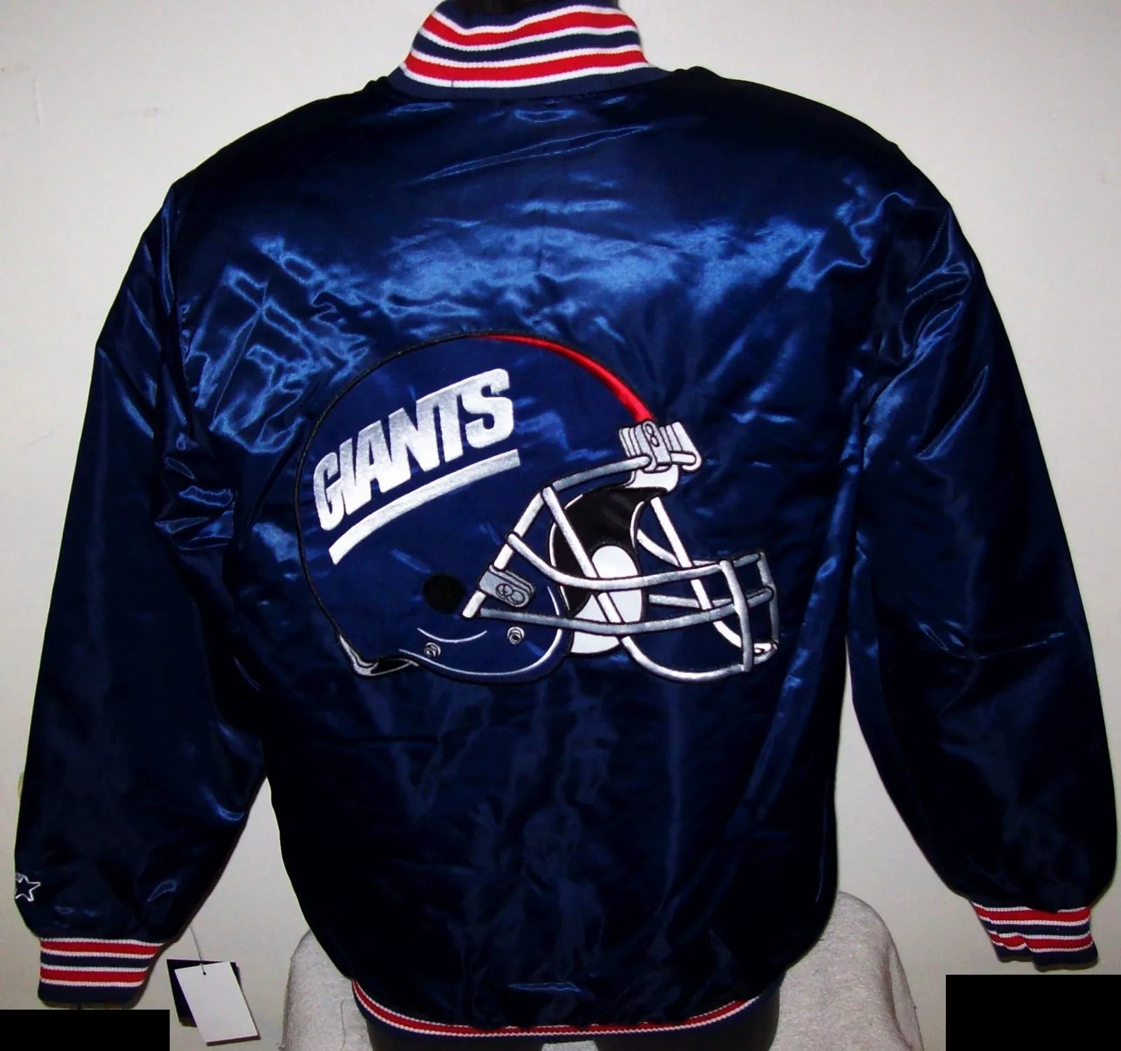Giants Jacket New York Starter Throwback Style NFL Jacket BLUE