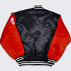 NY Yankees Vintage 90s Athletic BLACK and RED Satin Bomber Style Varsity Jacket