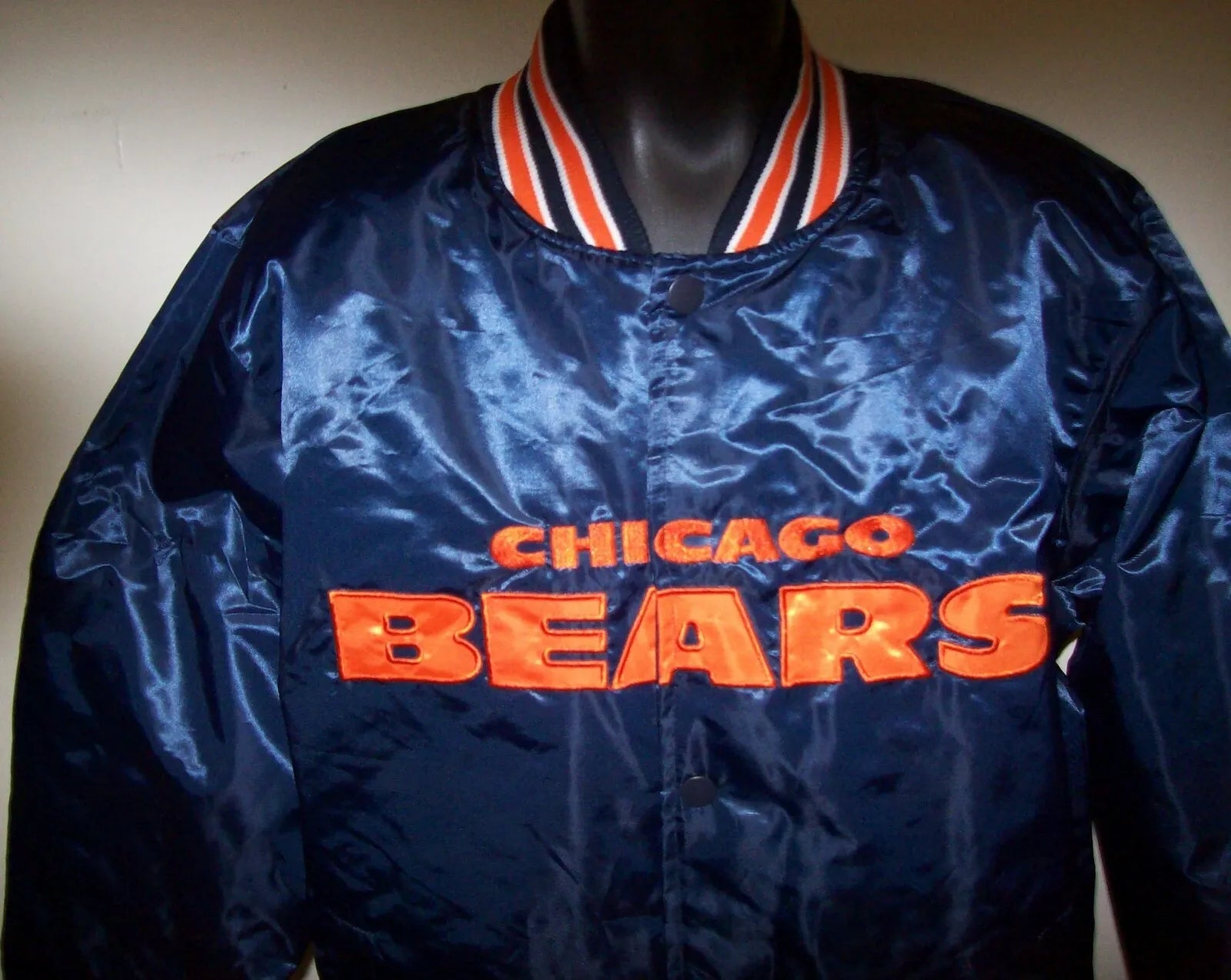 CHICAGO BEARS Throw Back STARTER Jacket BLUE 1946 BEARS FRANCHISE