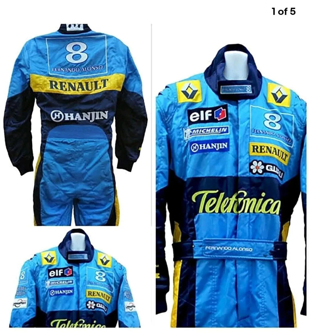 renault  kart racing  embroidery Protective clothing Racing gear Suit N-0260