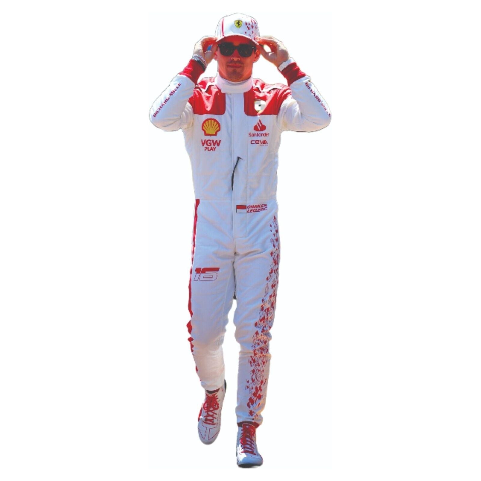Charles Leclerc Ferrari 2023 F1 Race Suit - Monaco GP