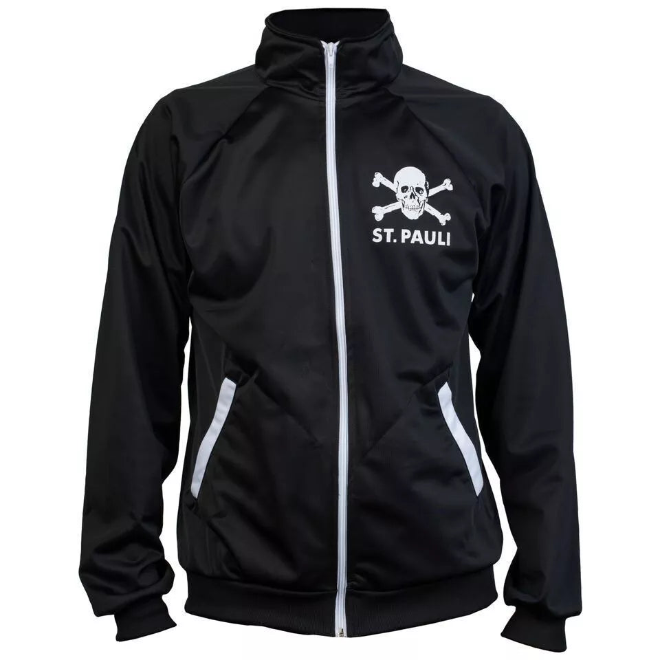 St. Pauli Black Punk Jacket Tracksuit Jumper Top